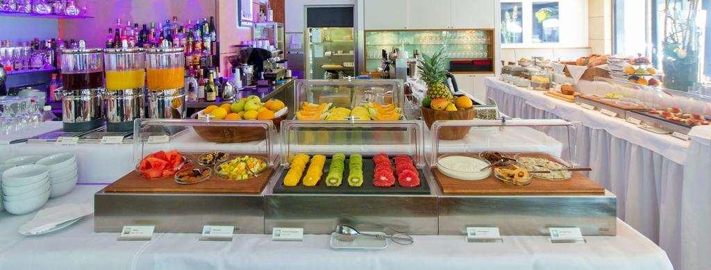 היידלברג Qube Hotel Bahnstadt מסעדה תמונה
